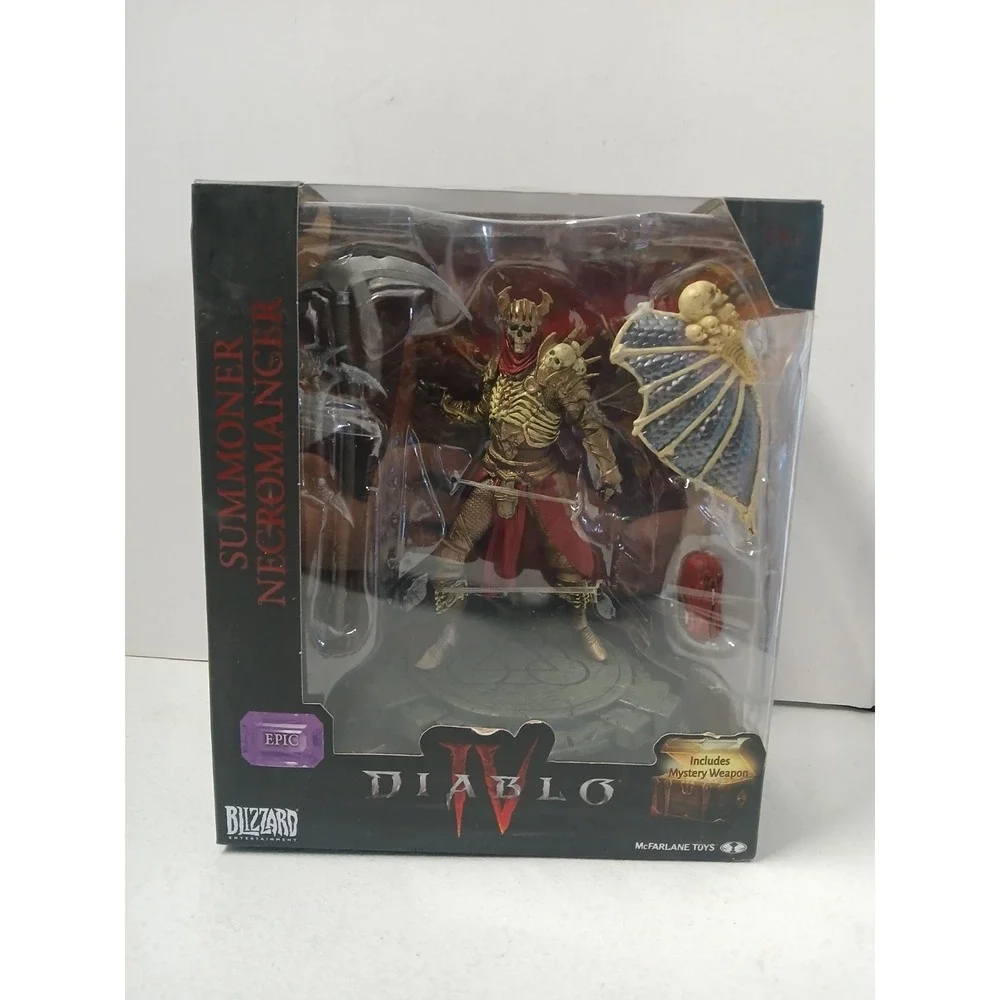 NEW McFarlane Diablo IV Wave 1 Posed Figures - Summoner‎ Necromancer  (Epic)